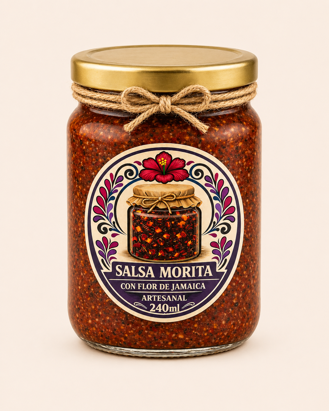 Salsa Morita con Flor de Jamaica