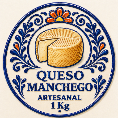 Queso Manchego Artesanal 1 Kg