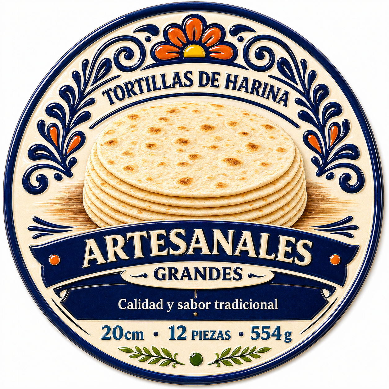 Tortillas de Harina 20 cm