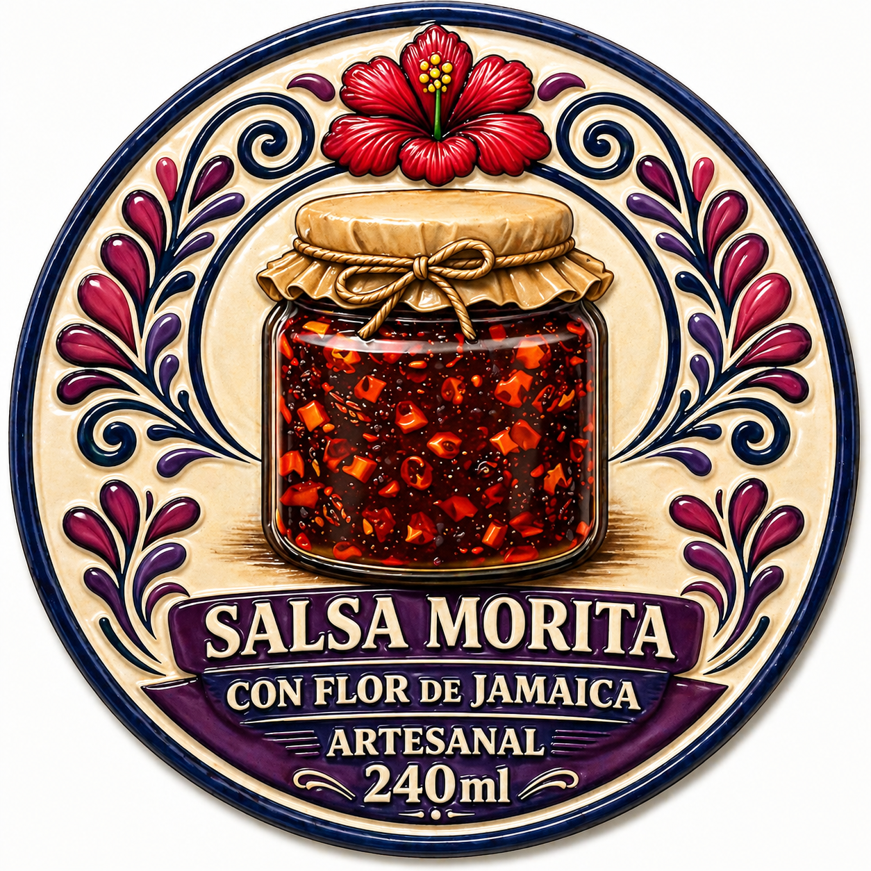 Salsa Morita con Flor de Jamaica