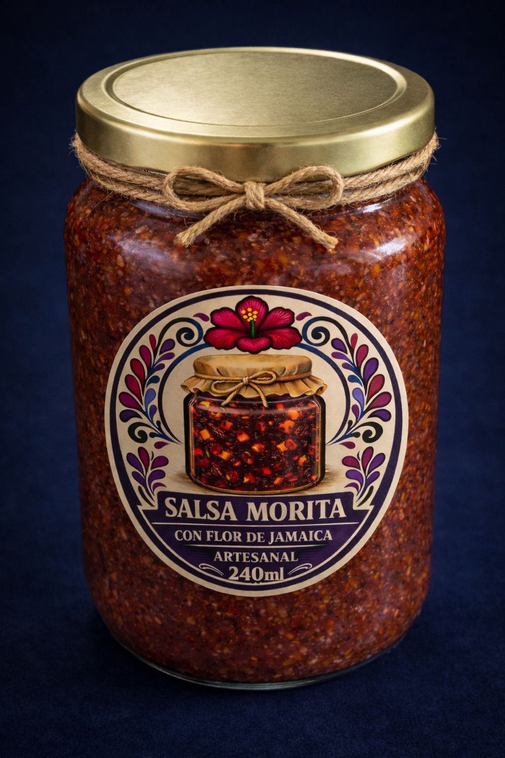 Salsa Morita con Flor de Jamaica